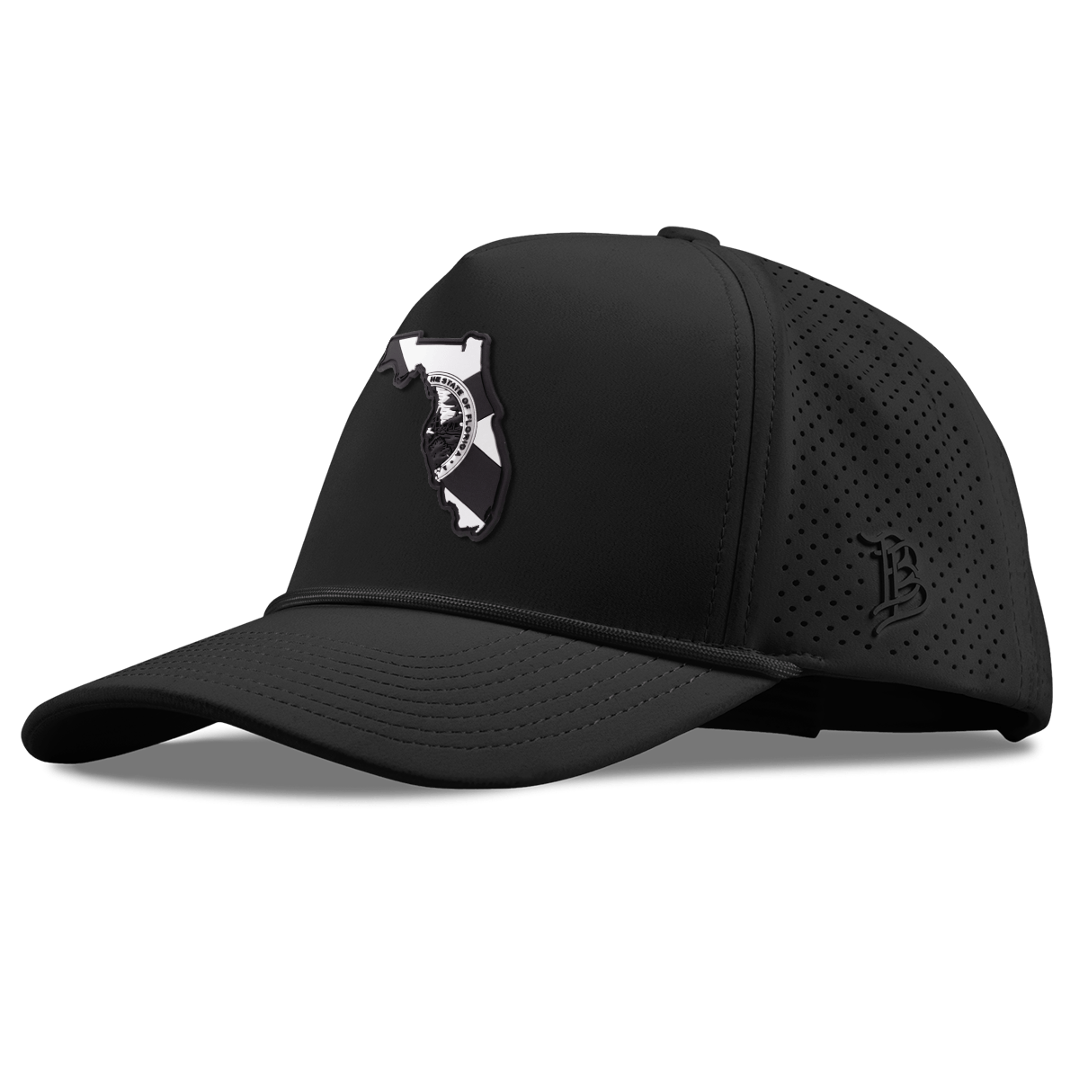 Florida Vintage Curved Elite XGen™ 5 Panel Rope Black