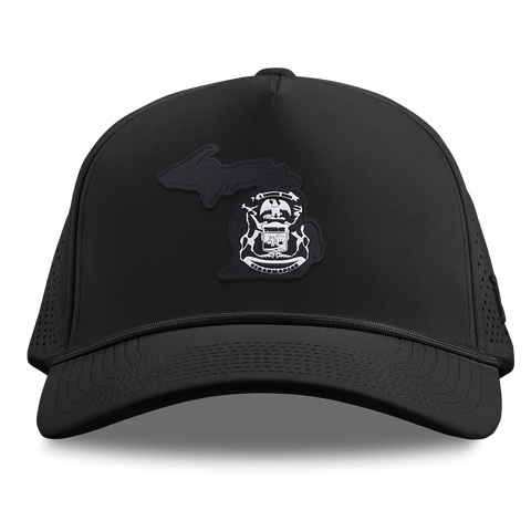 Michigan Vintage Curved Elite XGen™ 5 Panel Rope Black