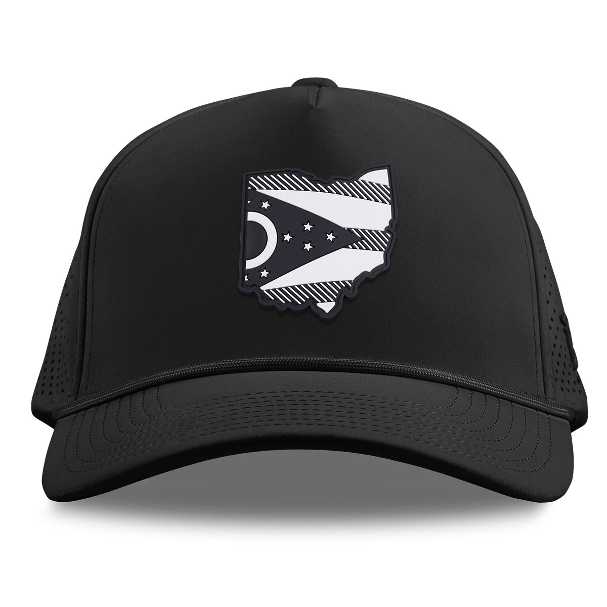 Ohio Vintage Curved Elite XGen™ 5 Panel Rope Black