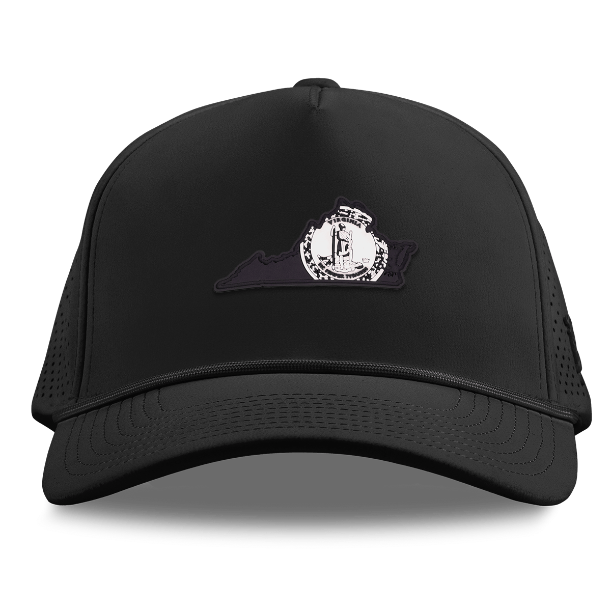 Virginia Vintage Curved Elite XGen™ 5 Panel Rope Black