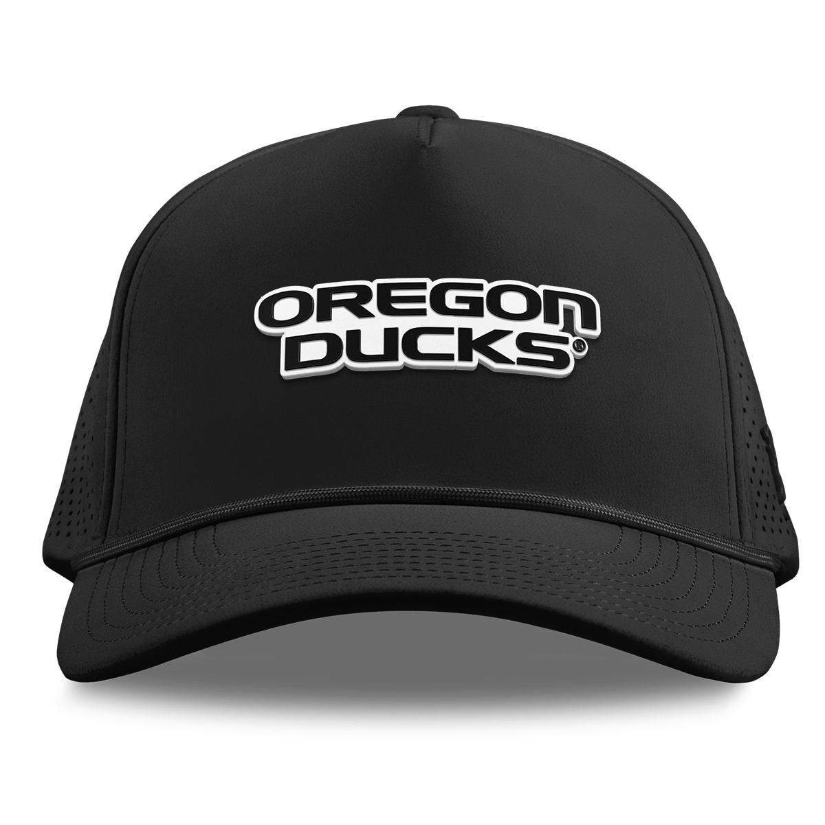 University of Oregon "Vintage Oregon Ducks" Curved Elite XGen™ 5 Panel Rope Black
