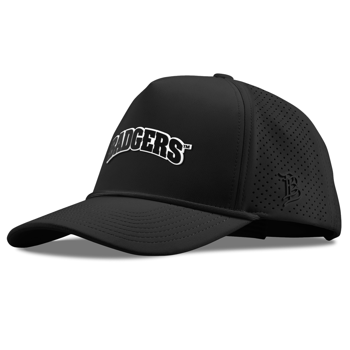 University of Wisconsin "Vintage Wisconsin" Curved Elite XGen™ 5 Panel Rope Black