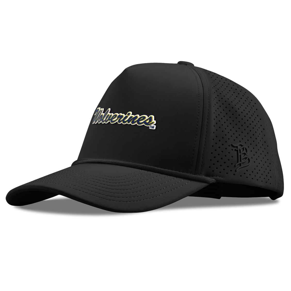 University of Michigan "Wolverines Script" Curved Elite XGen™ 5 Panel Rope Black