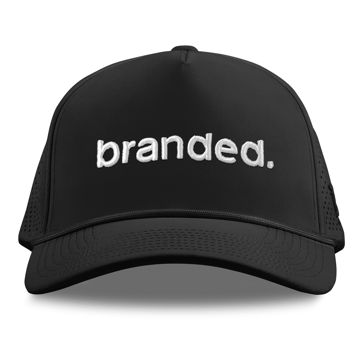 branded. Curved Elite XGen™ 5 Panel Rope Black