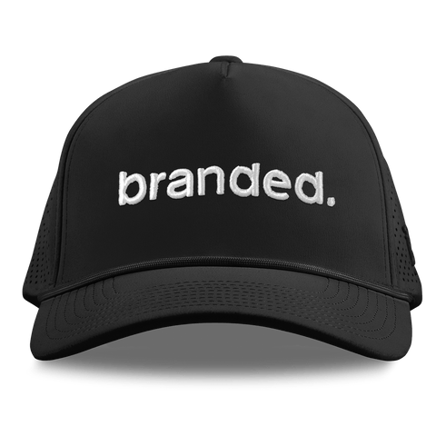 branded. Curved Elite XGen™ 5 Panel Rope Black