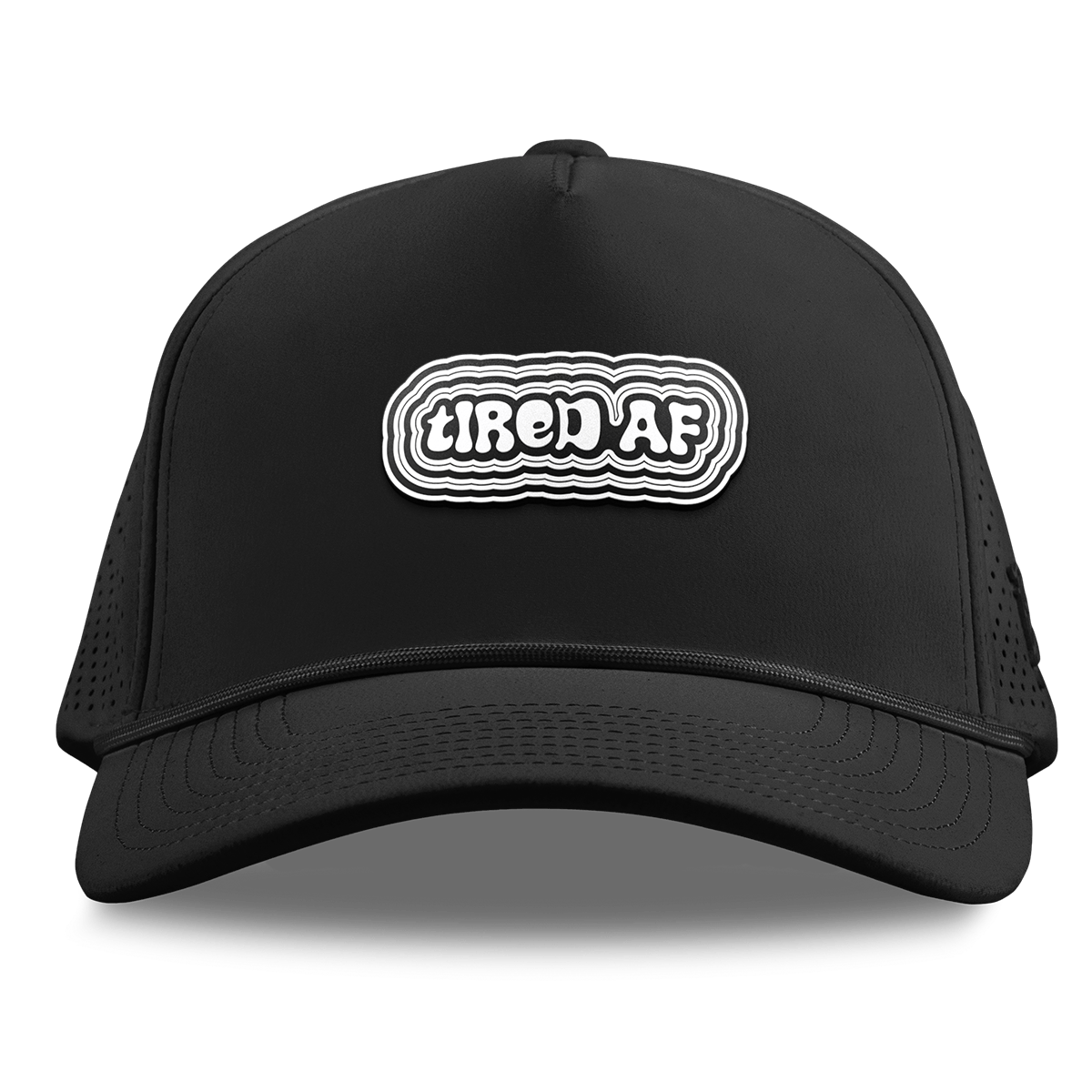 Tired AF Curved Elite XGen™ 5 Panel Rope Black