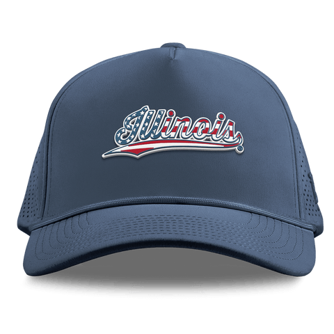 University of Illinois "Illinois Stars & Stripes" Curved Elite XGen™ 5 Panel Rope Orion