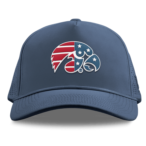 University of Iowa "Iowa Stars & Stripes" Curved Elite XGen™ 5 Panel Rope Orion