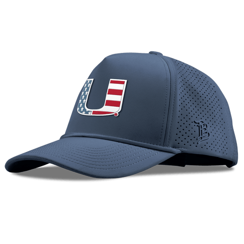 University of Miami "Miami Stars & Stripes" Curved Elite XGen™ 5 Panel Rope Orion