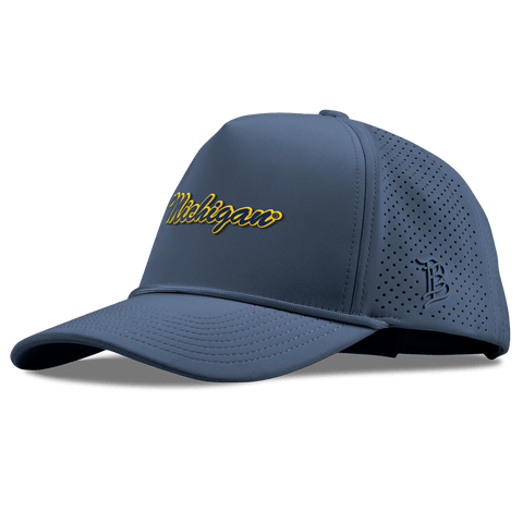 University of Michigan "Michigan Script" Curved Elite XGen™ 5 Panel Rope Orion