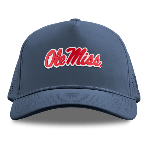 University of Mississippi "Ole Miss Crimson Script" Curved Elite XGen™ 5 Panel Rope Orion