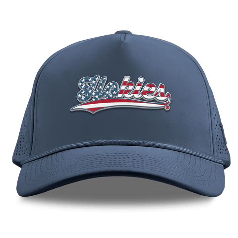 Virginia Tech University "Hokies Stars & Stripes" Curved Elite XGen™ 5 Panel Rope Orion