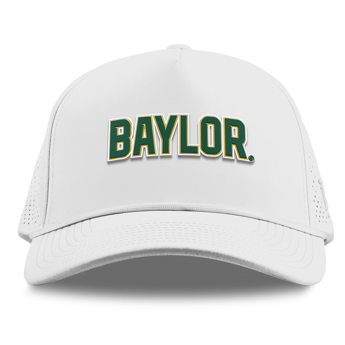 Baylor University "Baylor Block" Curved Elite XGen™ 5 Panel Rope White