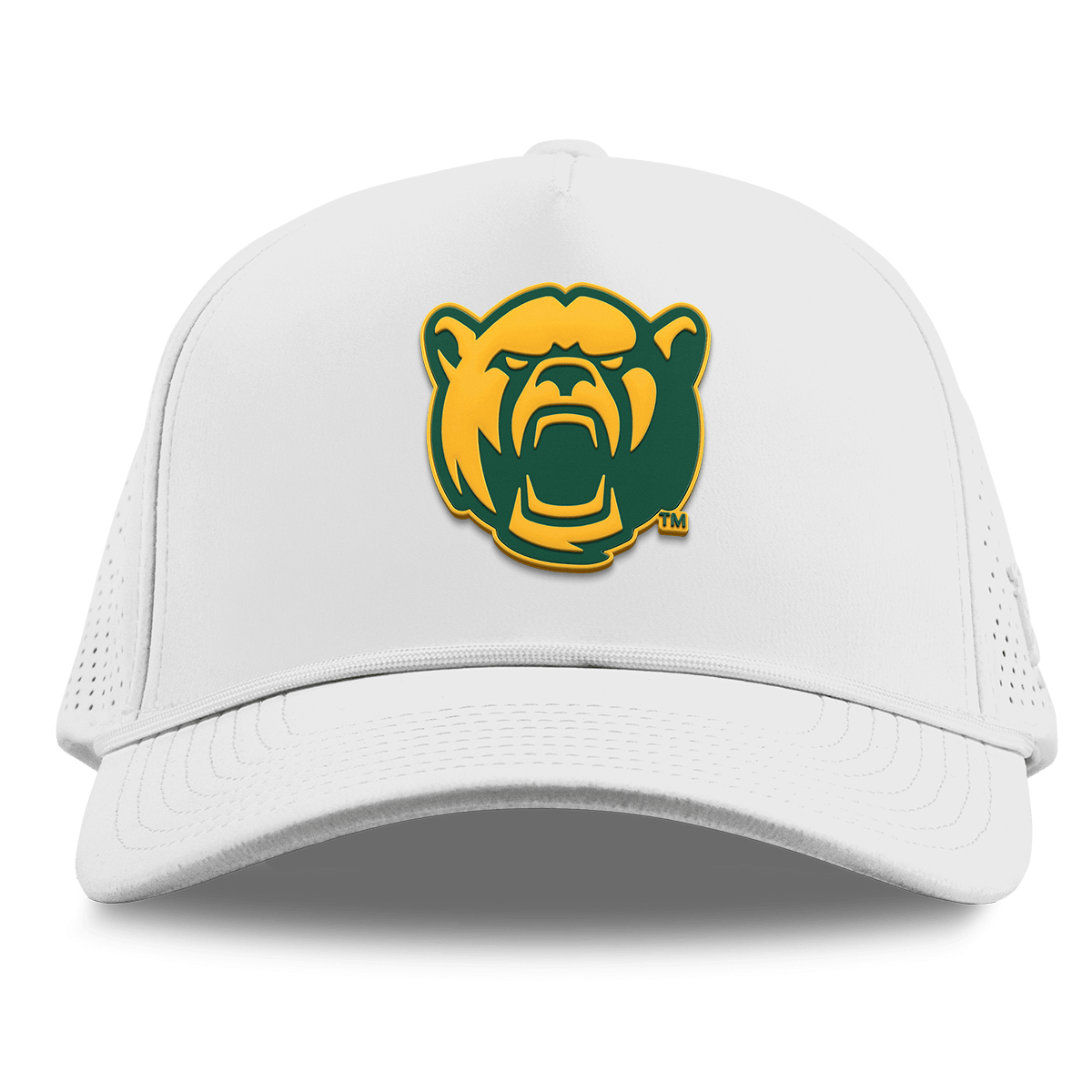 Baylor University "Baylor Bear" Curved Elite XGen™ 5 Panel Rope White