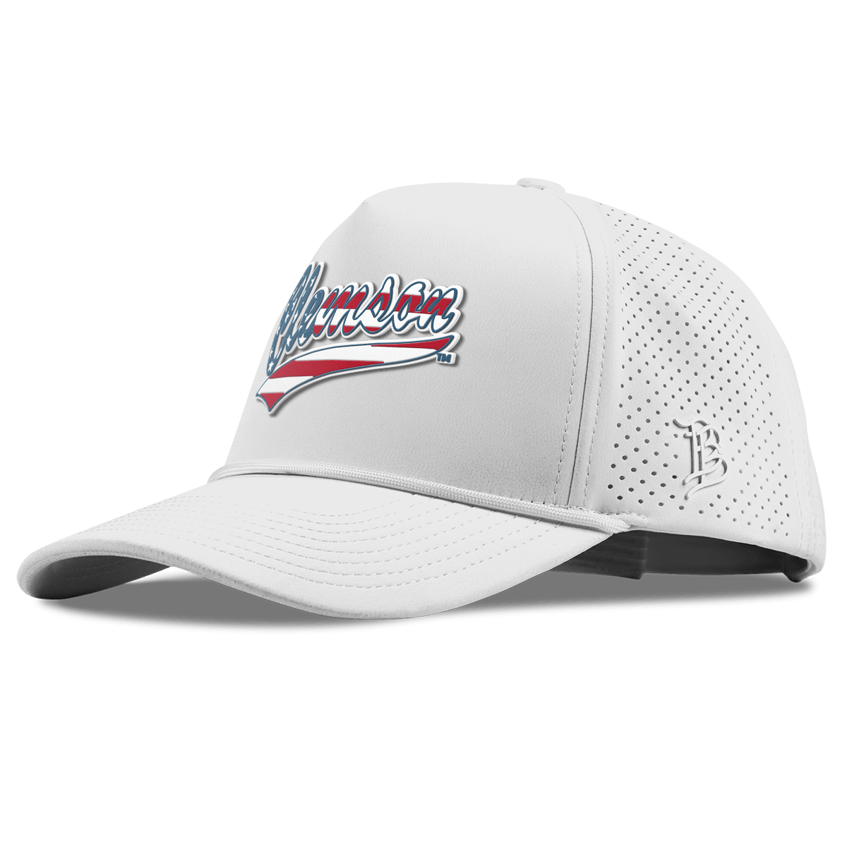 Clemson University "Clemson Stars & Stripes" Curved Elite XGen™ 5 Panel Rope White