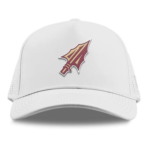 Florida State University "FSU Spear Tip" Curved Elite XGen™ 5 Panel Rope White