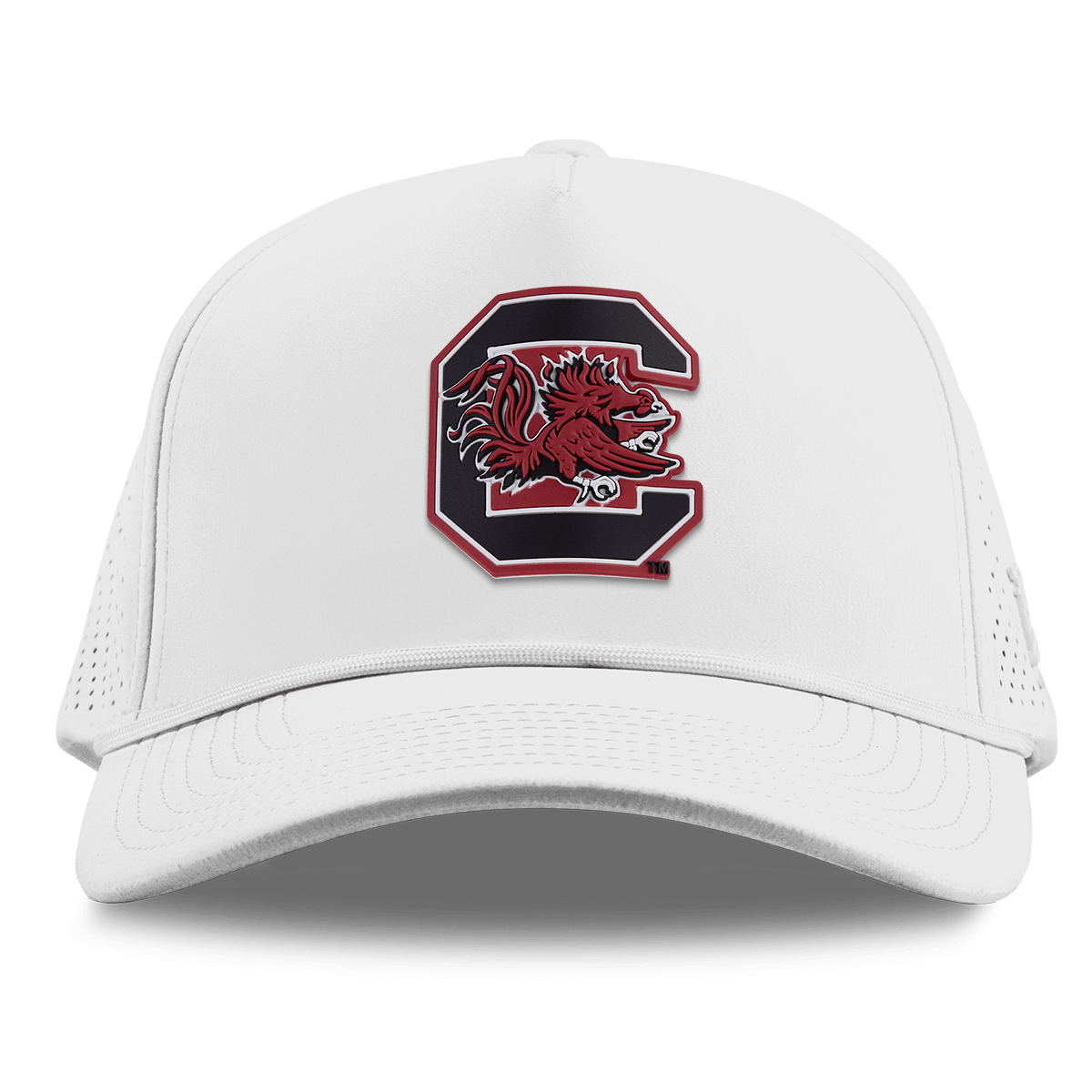 University of South Carolina "Gamecocks Garnet" Curved Elite XGen™ 5 Panel Rope White