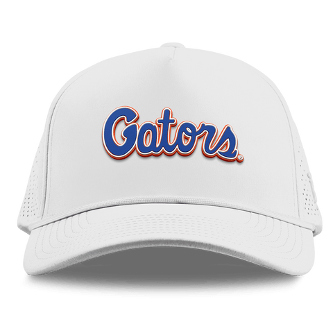 University of Florida "Gator Script" Curved Elite XGen™ 5 Panel Rope White