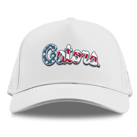 University of Florida "Gators Stars & Stripes" Curved Elite XGen™ 5 Panel Rope White