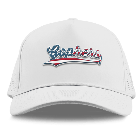 University of Minnesota "Gophers Stars & Stripes" Curved Elite XGen™ 5 Panel Rope White