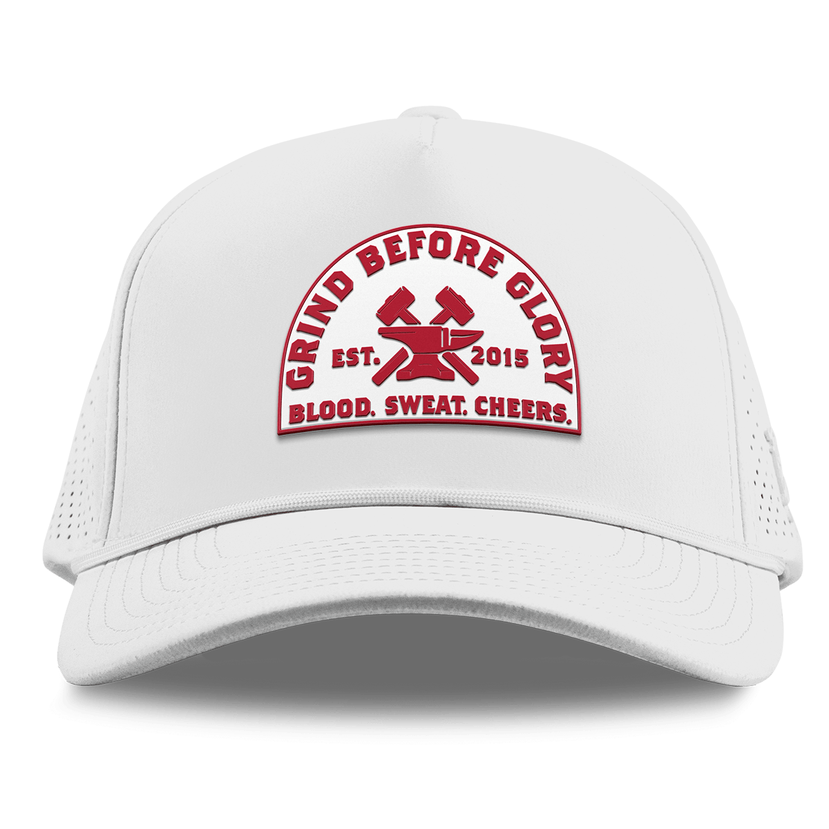 Grind Before Glory Curved Elite XGen™ 5 Panel Rope White