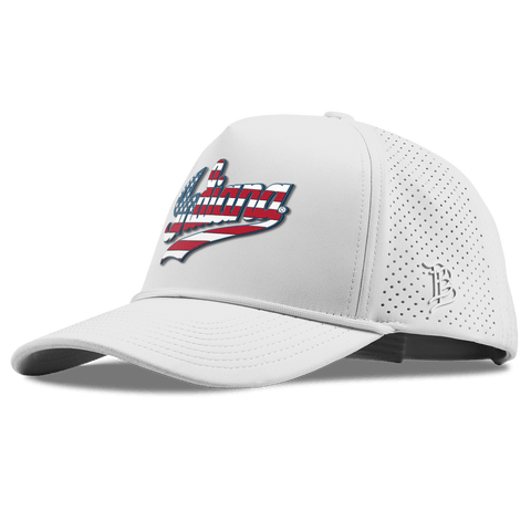 Indiana University "Indiana Stars & Stripes" Curved Elite XGen™ 5 Panel Rope White