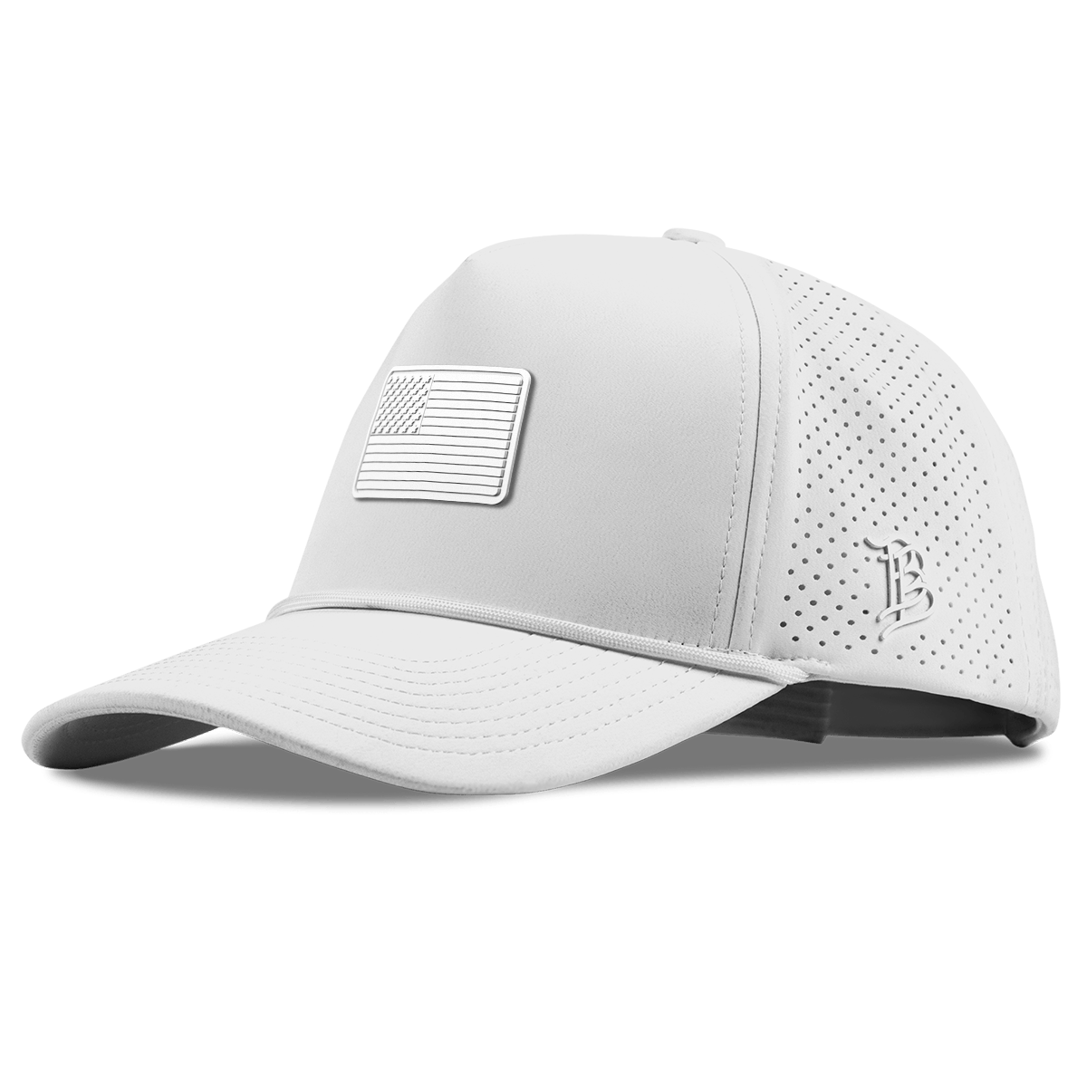 Mini Stealth Old Glory  Curved Elite XGen™ 5 Panel Rope White