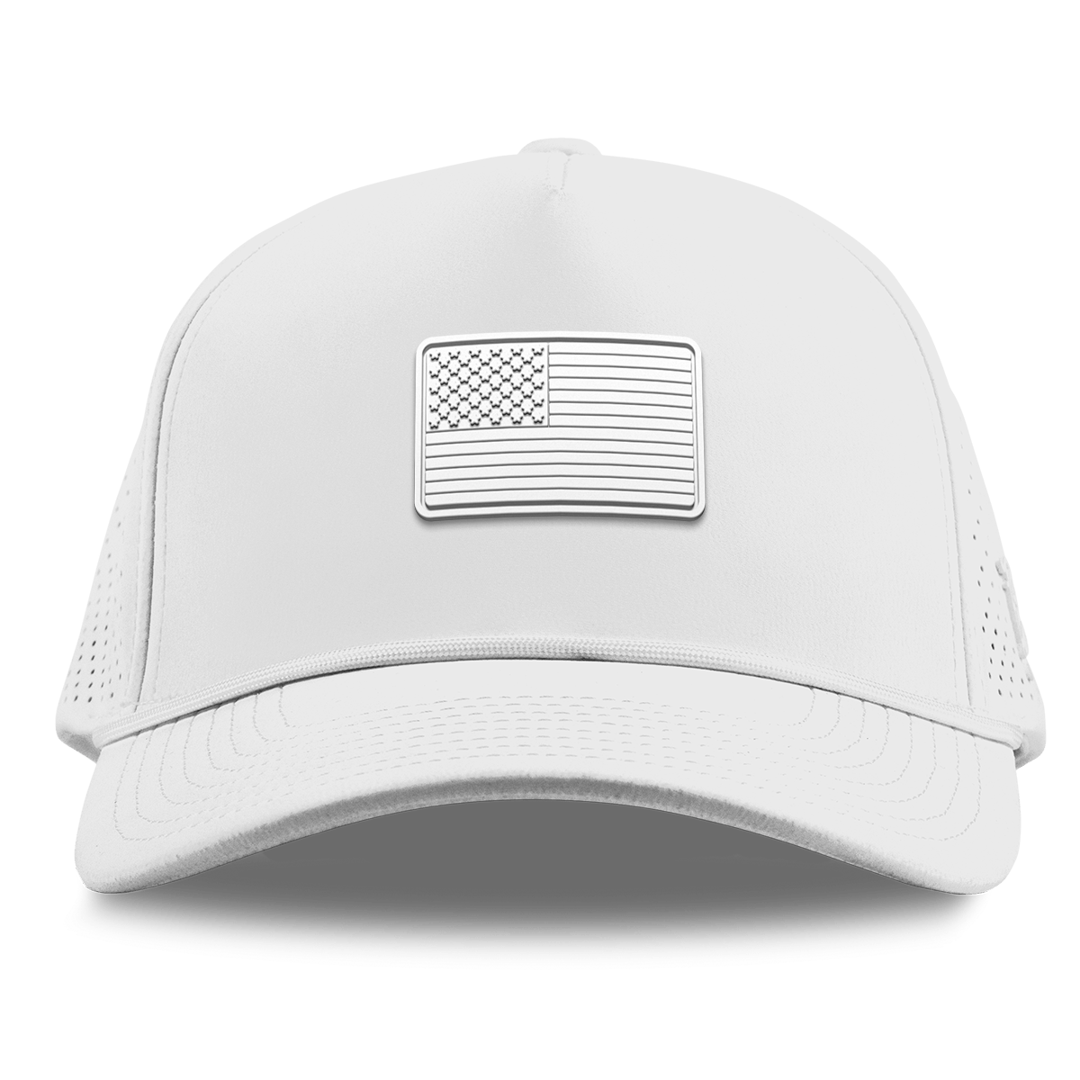Mini Stealth Old Glory  Curved Elite XGen™ 5 Panel Rope White