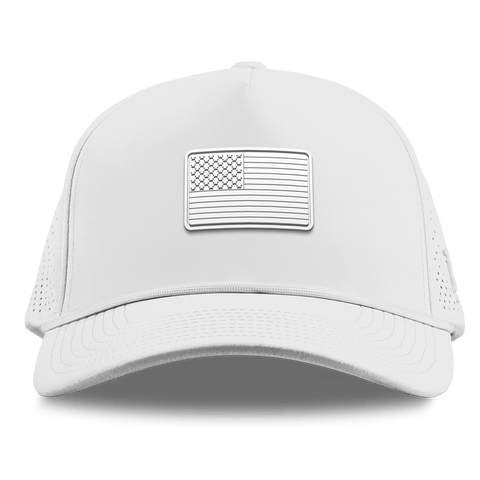 Mini Stealth Old Glory  Curved Elite XGen™ 5 Panel Rope White