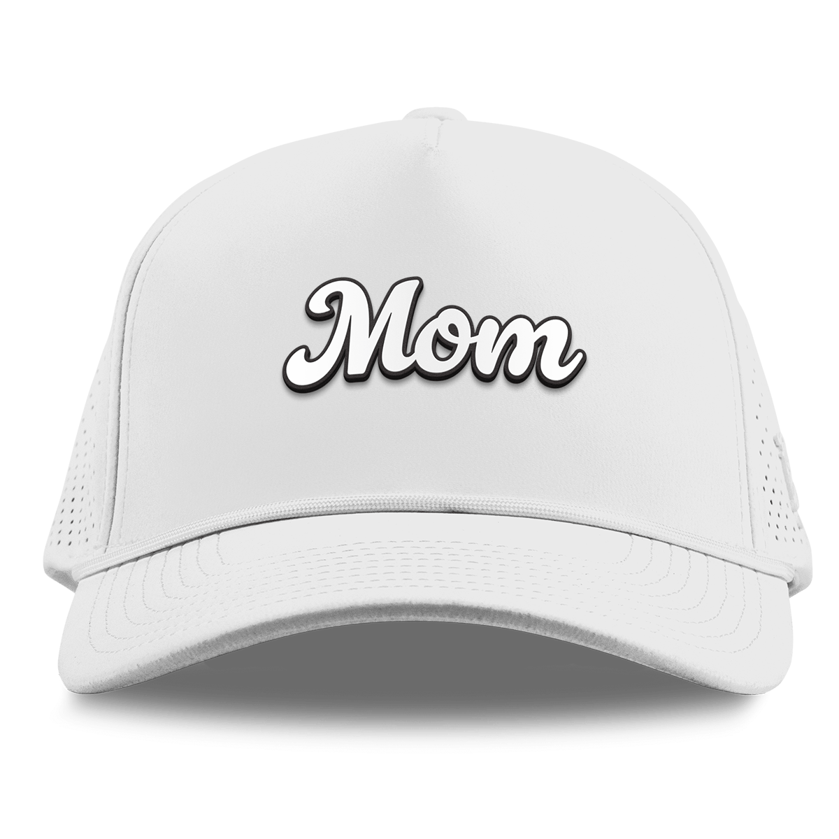 Mom Script Curved Elite XGen™ 5 Panel Rope White
