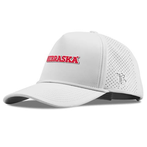 University of Nebraska "Nebraska Block" Curved Elite XGen™ 5 Panel Rope White
