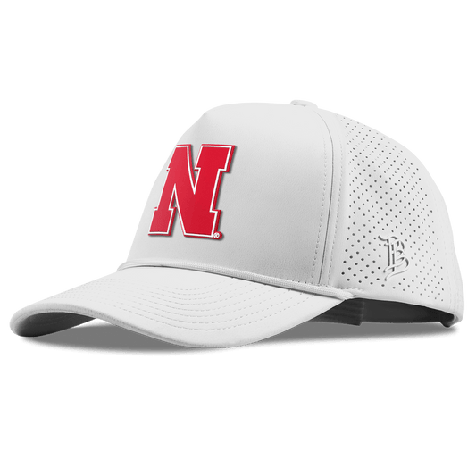 University of Nebraska "Nebraska Team Logo" Curved Elite XGen™ 5 Panel Rope White