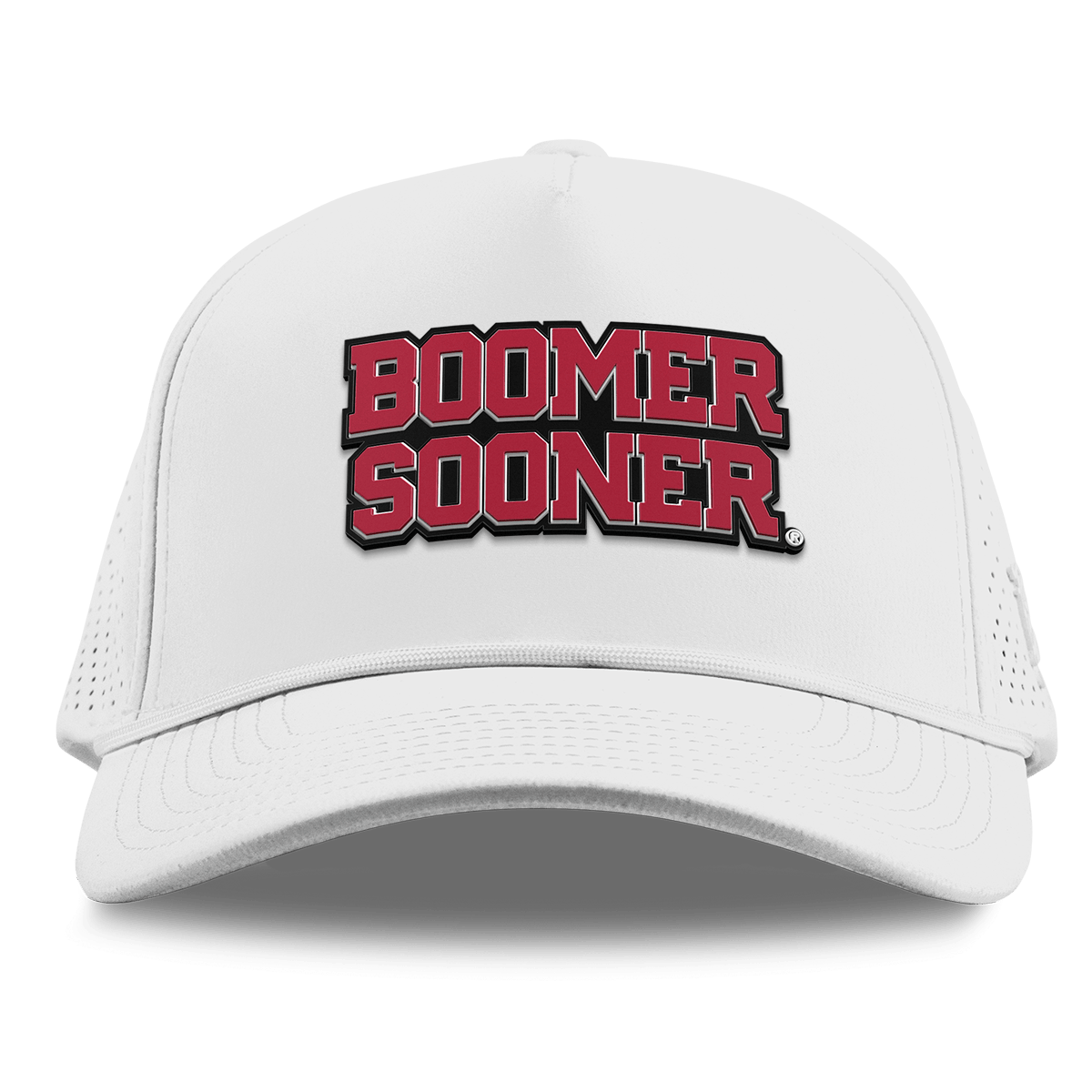University of Oklahoma "Oklahoma Block" Curved Elite XGen™ 5 Panel Rope White