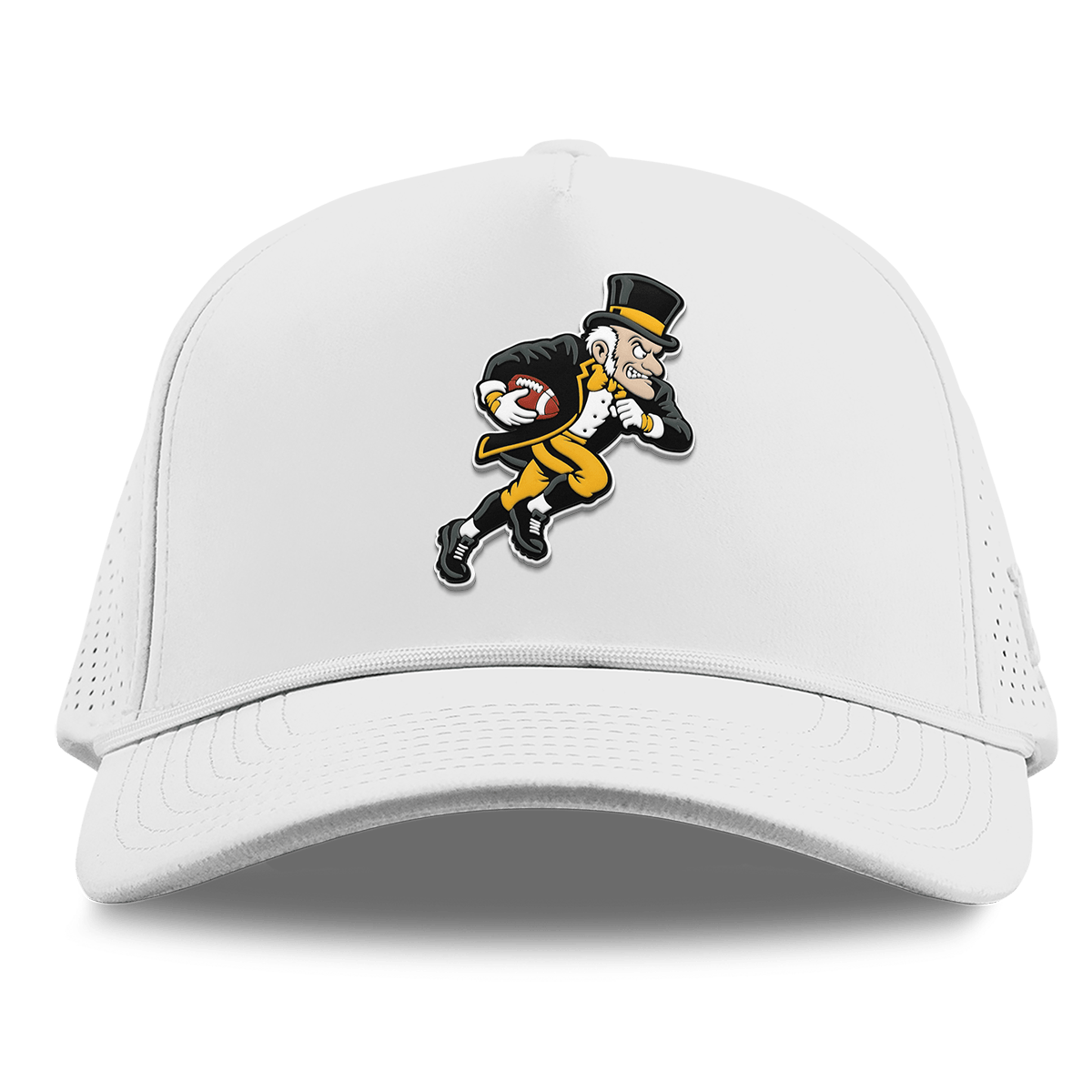 Wake Forest University "Rushing Deacon" Curved Elite XGen® 5 Panel Rope White