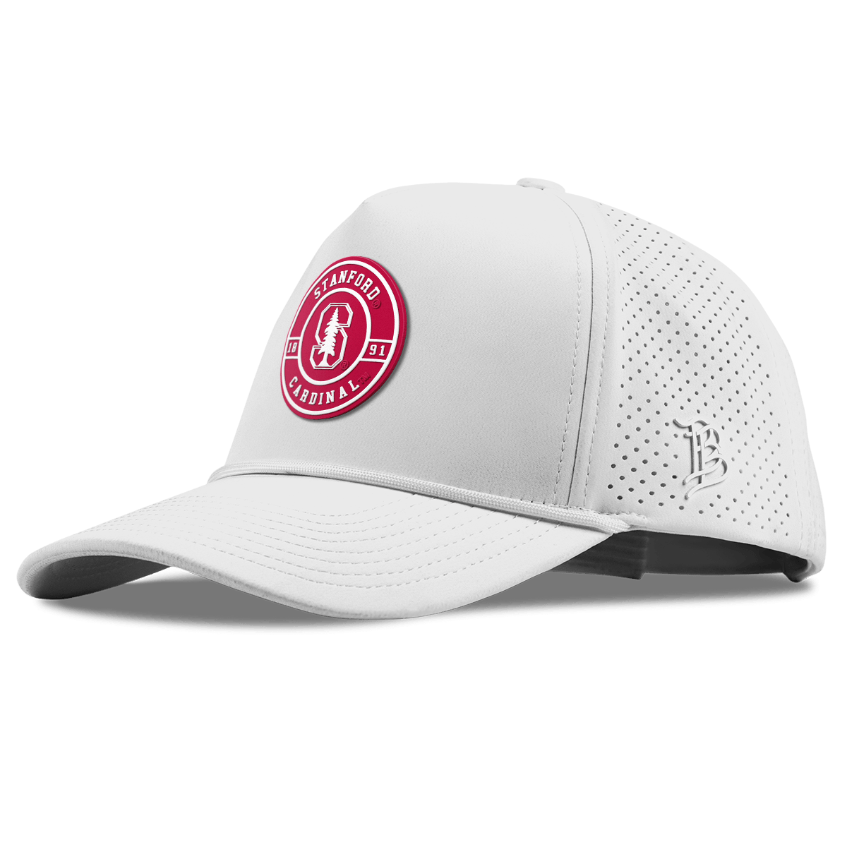 Stanford University "Stanford Seal" Curved Elite XGen™ 5 Panel Rope White
