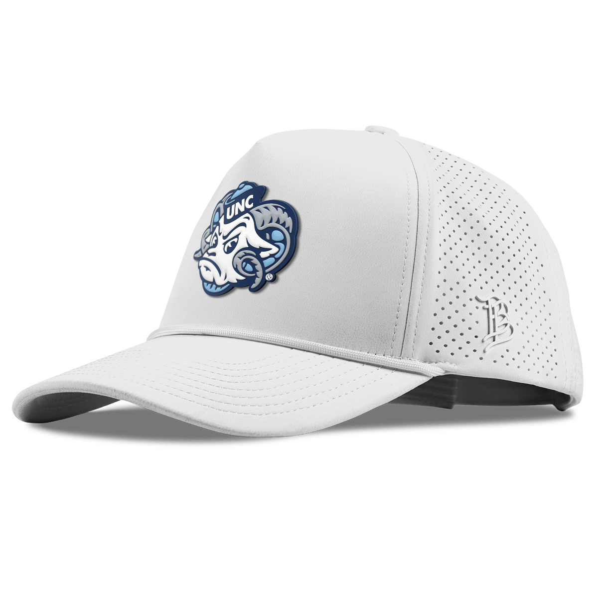 University of North Carolina "UNC Rameses" Curved Elite XGen™ 5 Panel Rope White