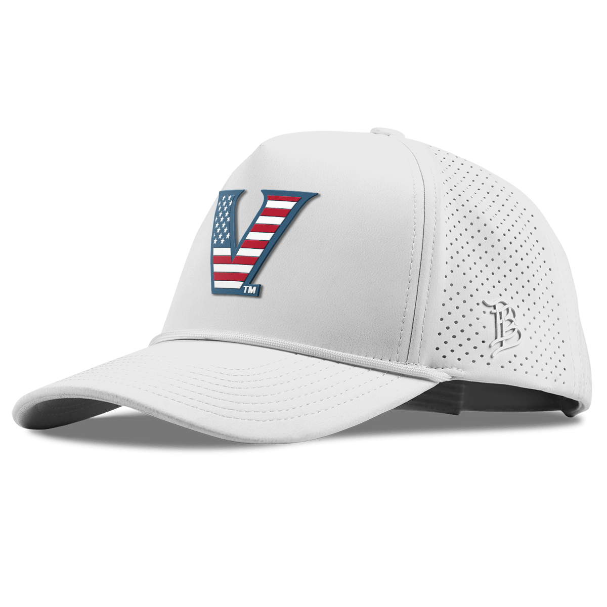 Vanderbilt University "Vanderbilt Stars & Stripes" Curved Elite XGen™ 5 Panel Rope White