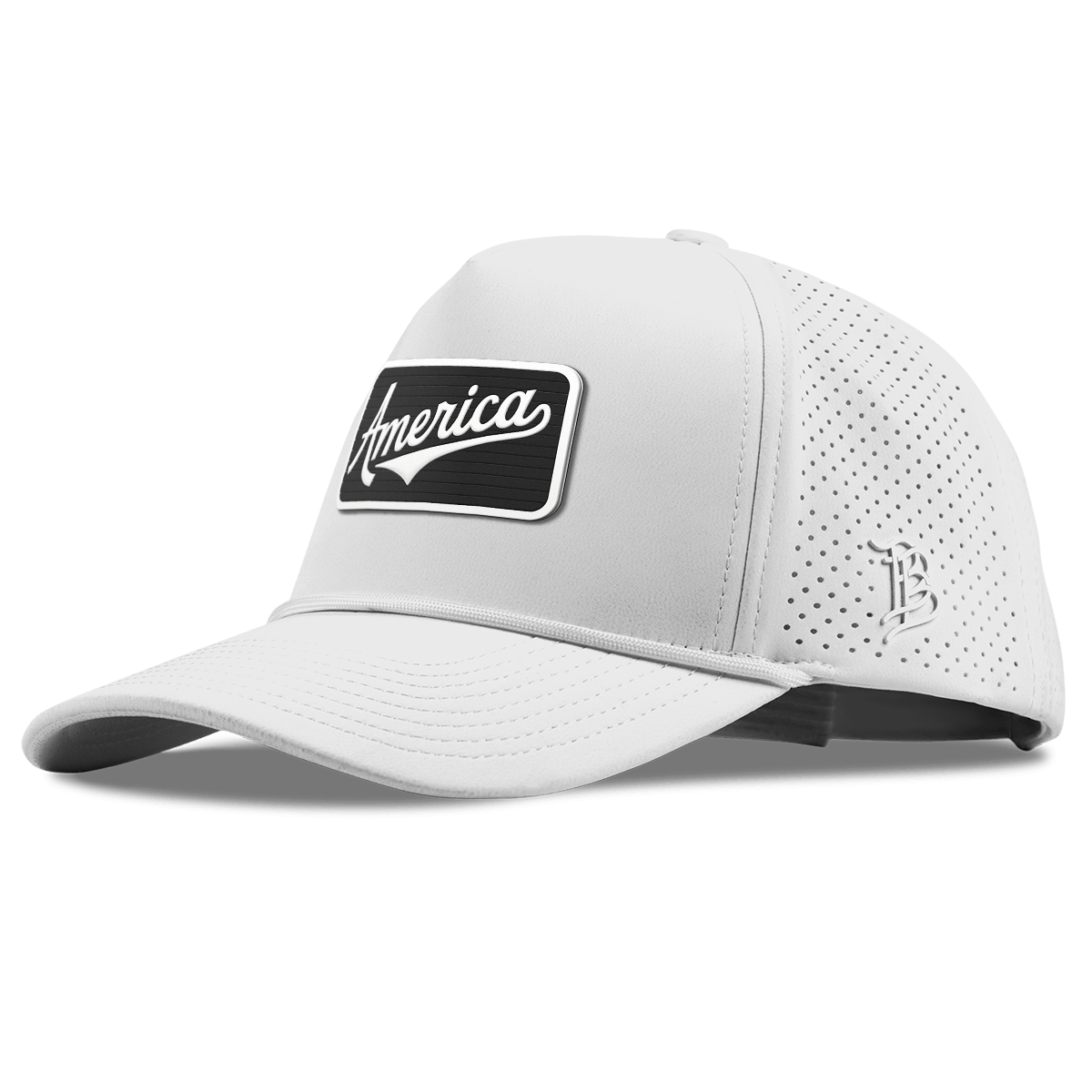 Vintage America Badge Curved Elite XGen™ 5 Panel Rope White