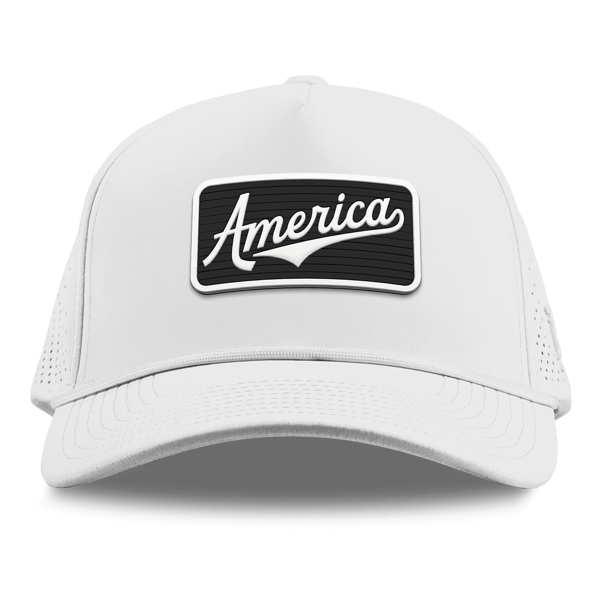 Vintage America Badge Curved Elite XGen™ 5 Panel Rope White