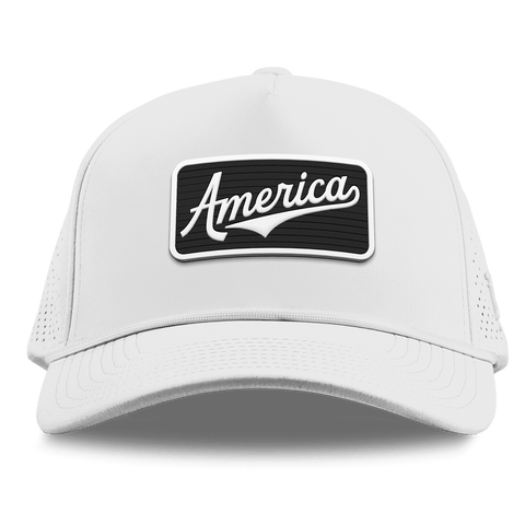 Vintage America Badge Curved Elite XGen™ 5 Panel Rope White