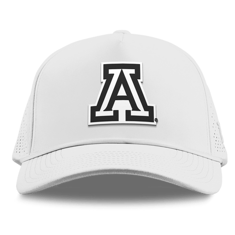 University of Arizona "Vintage Arizona Block" Curved Elite XGen™ 5 Panel Rope White