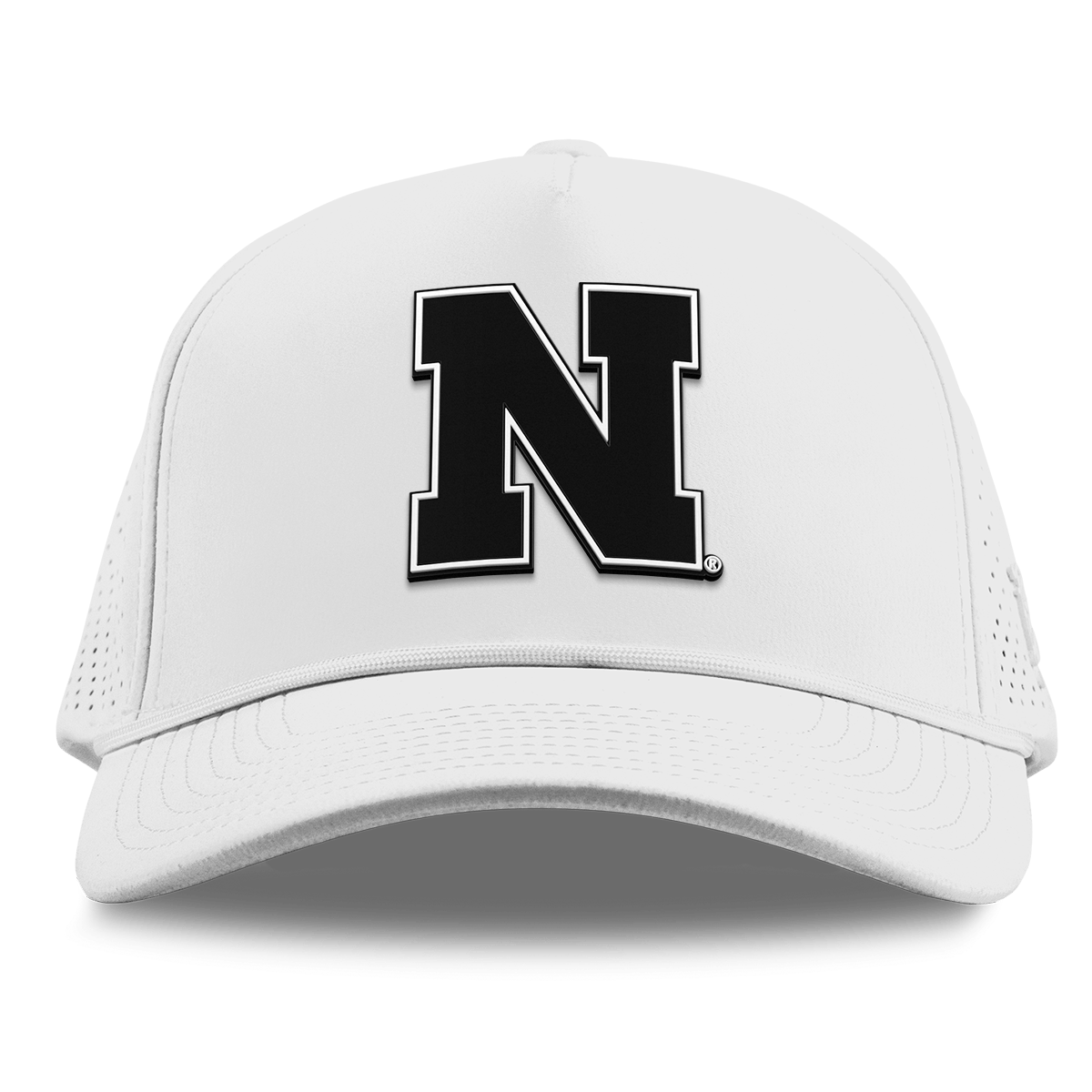 University of Nebraska "Vintage Nebraska Team Logo" Curved Elite XGen™ 5 Panel Rope White