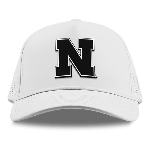 University of Nebraska "Vintage Nebraska Team Logo" Curved Elite XGen™ 5 Panel Rope White