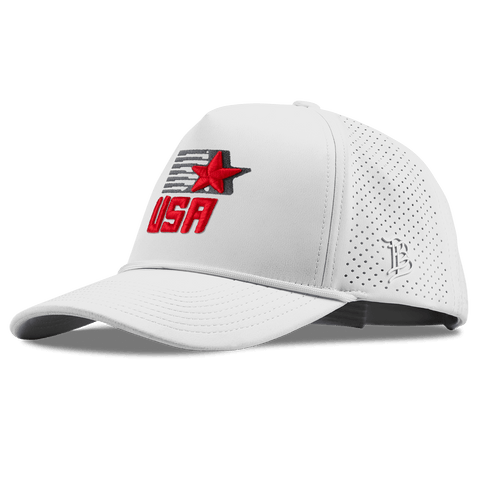 Vintage Streak Curved Elite XGen™ 5 Panel Rope White