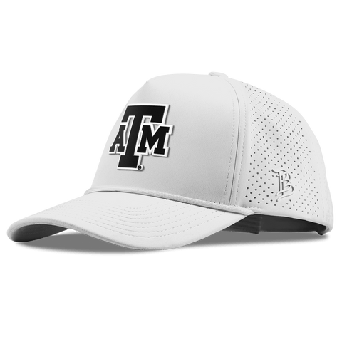 Texas A&M University "Vintage Texas A&M  Block" Curved Elite XGen™ 5 Panel Rope White