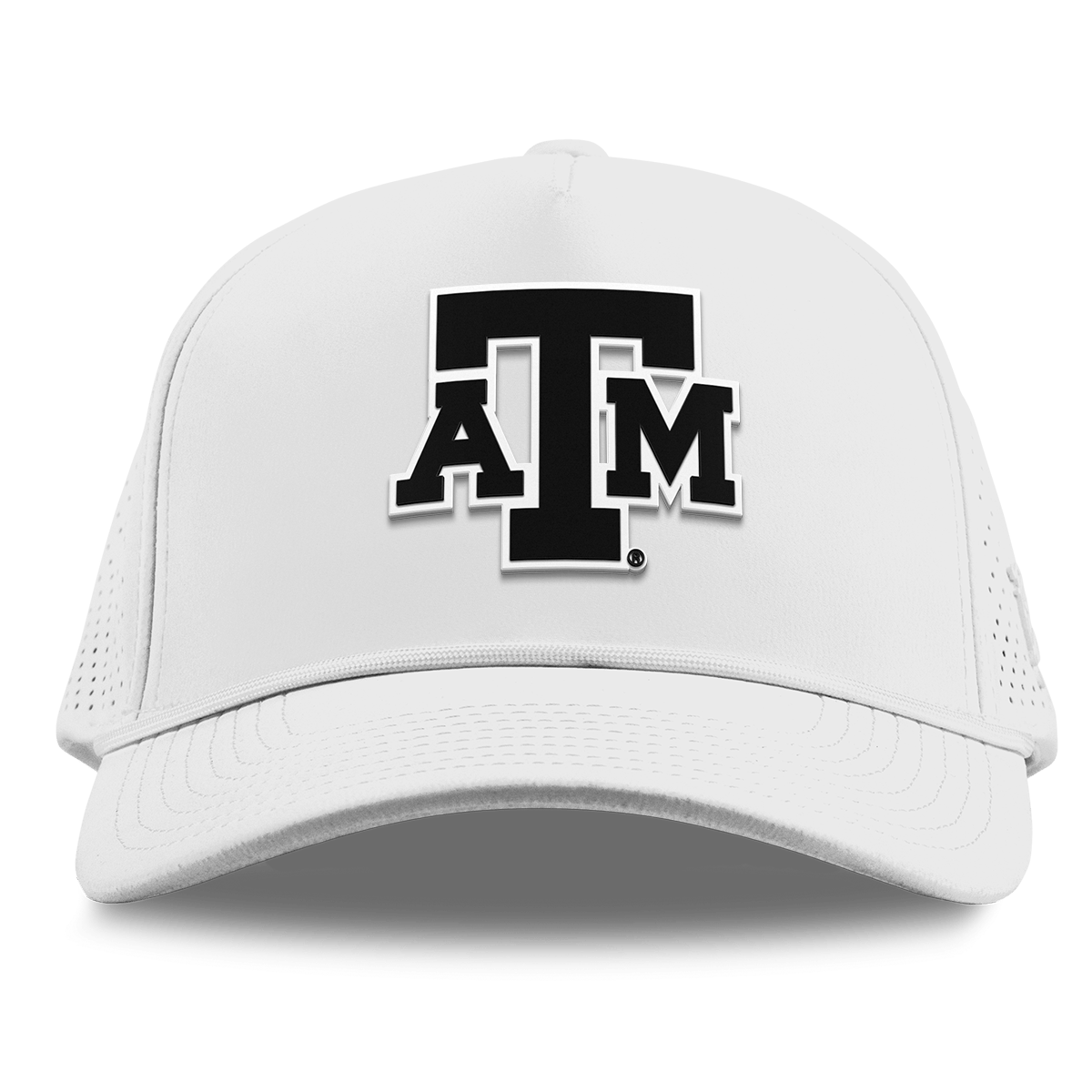 Texas A&M University "Vintage Texas A&M  Block" Curved Elite XGen™ 5 Panel Rope White