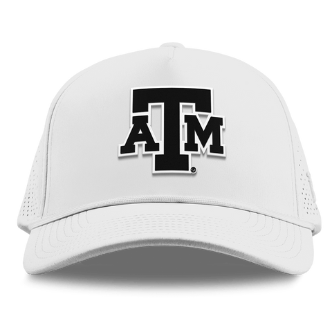 Texas A&M University "Vintage Texas A&M  Block" Curved Elite XGen™ 5 Panel Rope White