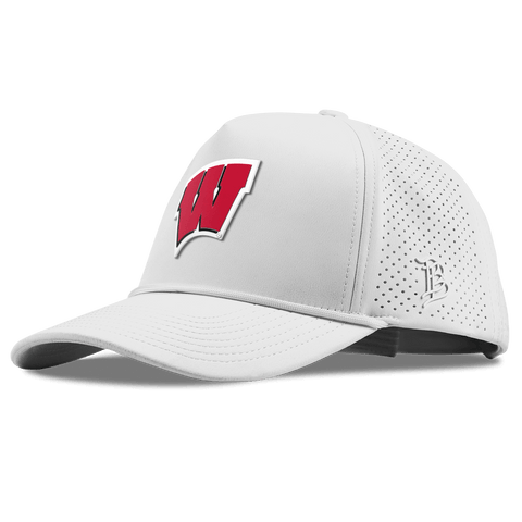 University of Wisconsin "Wisconsin Team Logo" Curved Elite XGen™ 5 Panel Rope White