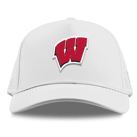 University of Wisconsin "Wisconsin Team Logo" Curved Elite XGen™ 5 Panel Rope White
