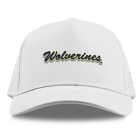 University of Michigan "Wolverines Script" Curved Elite XGen™ 5 Panel Rope White